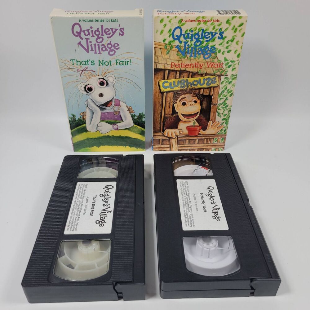 Quigleys Village Biblical Values Series‎ VHS Tape Lot Patience Fairness 80s VTG